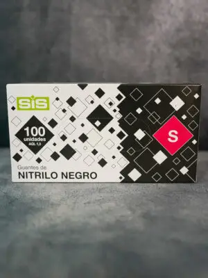 Guante Nitrilo Negro 100units