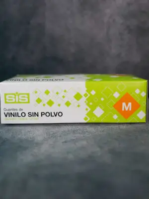 Guantes Vinilo Transparente Sin Polvo Talla M