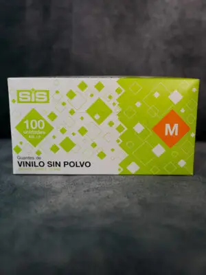 Guantes Vinilo Transparente Sin Polvo Talla M