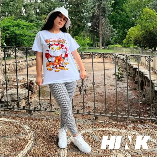 Camiseta Blanca Hink Maneki Neko